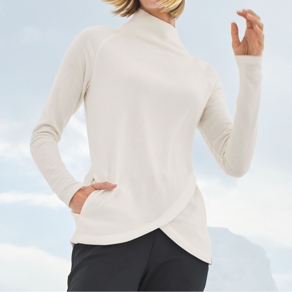 Talbots FEATHERWEIGHT FLEECE WRAP HEM PULLOVER No Size, See Measurements… - Picture 1 of 11